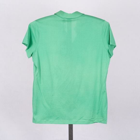 Polo Golf Ralph Lauren Women's Tailor Fit Top SZ LARGE Green Classic Resortwear - Picture 4 of 6